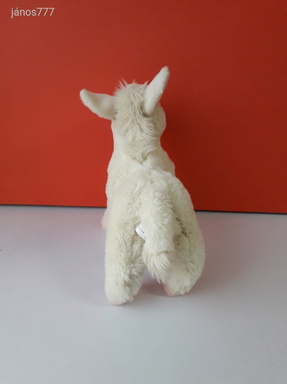 Eredeti St. Martin FEHÉR SZAMÁR kabala figura ! 30 cm-es plüss CSACSI ! EXTRA ! ÉLETHŰ !!