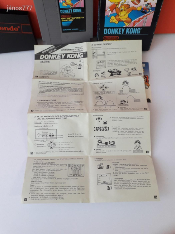 Eredeti Nintendo NES DONKEY KONG konzol játék !!