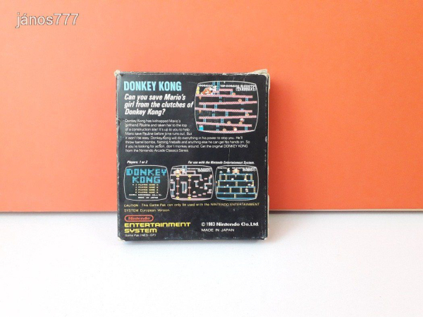 Eredeti Nintendo NES DONKEY KONG konzol játék !!