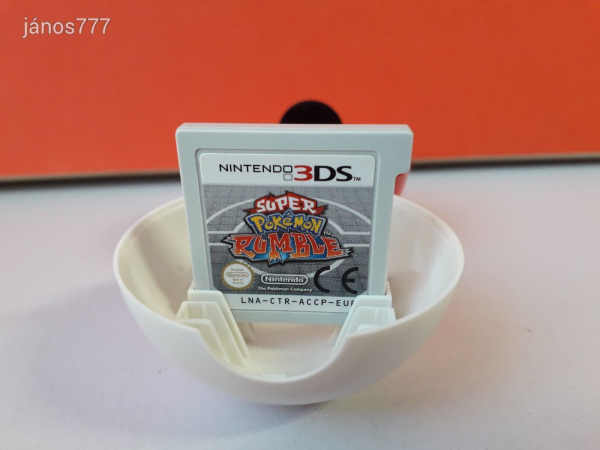 Eredeti Nintendo 3DS SUPER POKÉMON RUMBLE konzol játék + Poké golyó tároló ! POKEMON