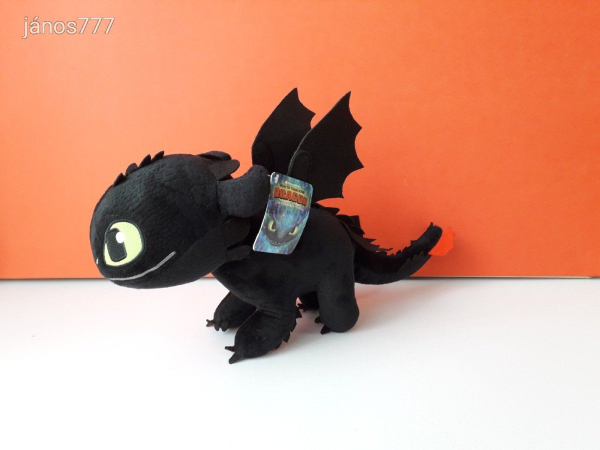 Eredeti How to Train Your Dragon Így Neveld a Sárkányodat plüss sárkány ÉJFÚRIA kabala 41 cm EXTRA