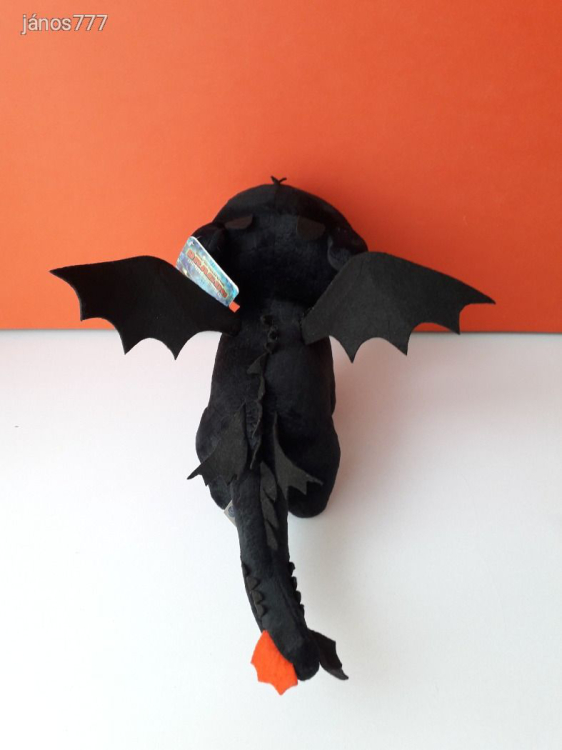 Eredeti How to Train Your Dragon Így Neveld a Sárkányodat plüss sárkány ÉJFÚRIA kabala 41 cm EXTRA