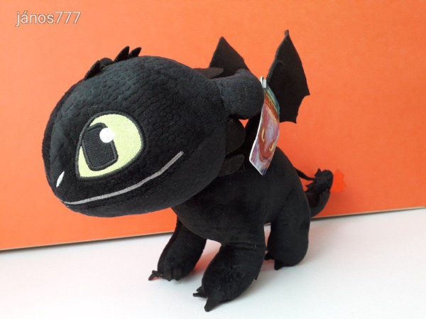 Eredeti How to Train Your Dragon Így Neveld a Sárkányodat plüss sárkány ÉJFÚRIA kabala 41 cm EXTRA