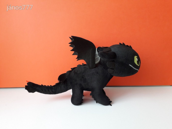Eredeti How to Train Your Dragon Így Neveld a Sárkányodat plüss sárkány ÉJFÚRIA kabala 41 cm EXTRA