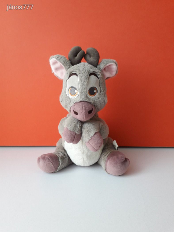 Eredeti Disney Jégvarázs Sven bébi Rénszarvas plüss szarvas kabala figura 29 cm-es !EXTRA