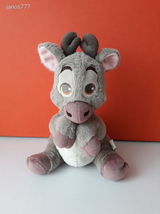 Eredeti Disney Jégvarázs Sven bébi Rénszarvas plüss szarvas kabala figura 29 cm-es !EXTRA