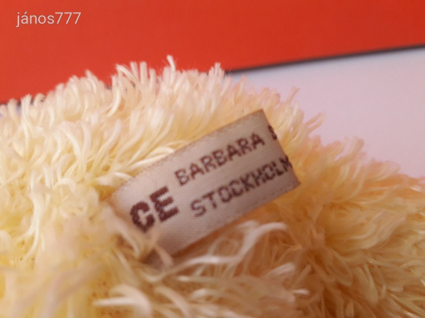 Eredeti Sweden Barbara Bukowski maci medve plüss mackó 21 cm-es plüssmackó !! EXTRA !!