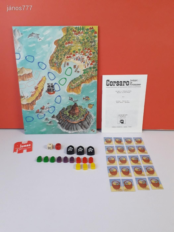 Eredti Jumbo Herder Spiele Corsaro kalózos társasjáték !!