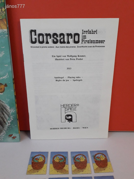 Eredti Jumbo Herder Spiele Corsaro kalózos társasjáték !!