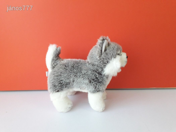 Eredeti LEOSCO HUSKY kutya plüss 25 cm-es kutyus kabala figura !! EXTRA !! ÉLETHŰ !!