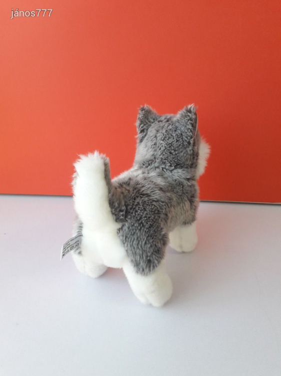 Eredeti LEOSCO HUSKY kutya plüss 25 cm-es kutyus kabala figura !! EXTRA !! ÉLETHŰ !!