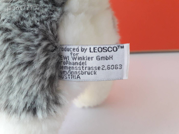 Eredeti LEOSCO HUSKY kutya plüss 25 cm-es kutyus kabala figura !! EXTRA !! ÉLETHŰ !!
