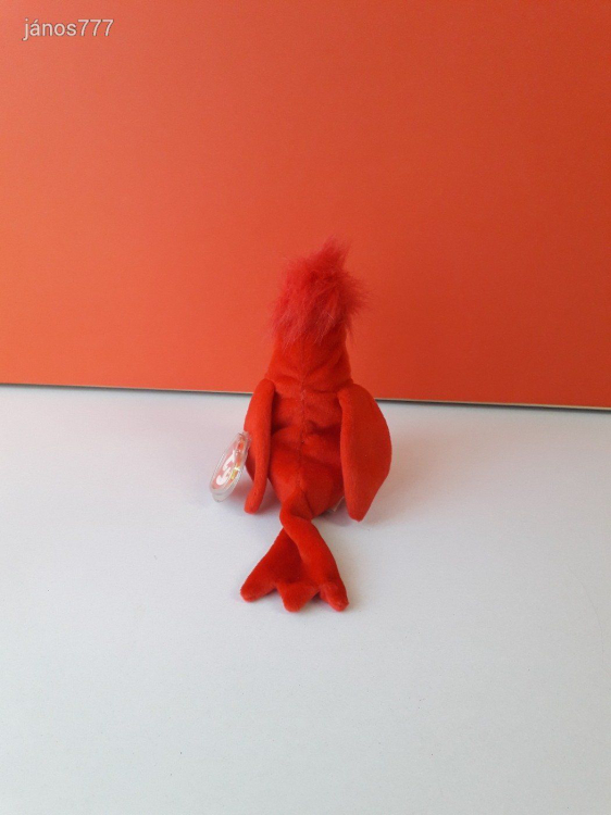 Eredeti Ty MADÁR plüss piros madár kabala figura 16 cm-es ! ÉLETHŰ !