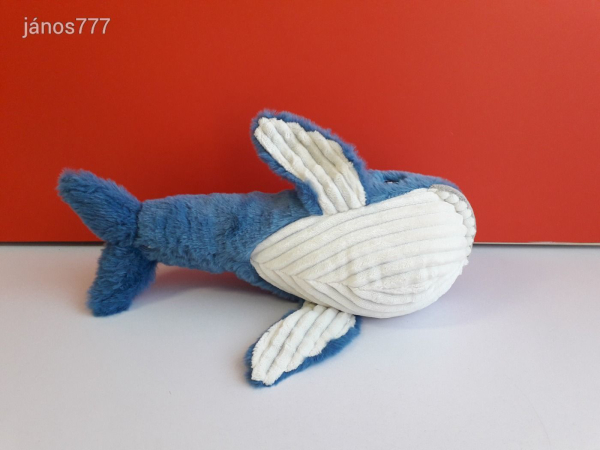 KÉK BÁLNA plüssfigura 34 cm-es puha plüss kabala figura !!! EXTRA !!