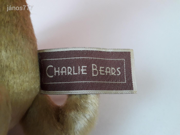 Eredeti Charlie Bears mackó KUTYA kabala figura 30 cm-es !!! EXTRA !!