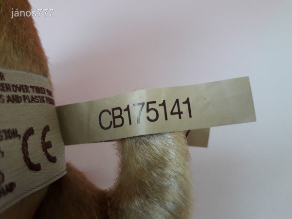 Eredeti Charlie Bears mackó KUTYA kabala figura 30 cm-es !!! EXTRA !!