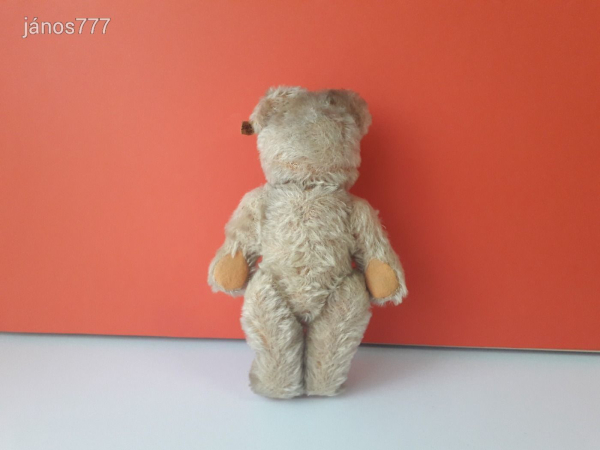 Eredeti FECHTER antik mackó medve régi öreg maci ! 25 cm-es kemény töltetű moher maci ! EXTRA