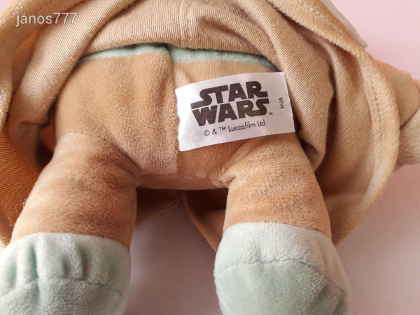 Eredeti Lucasfilm Star Wars The Mandalorian BABY YODA plüss GROGU 24 cm-es kabala figura ! EXTRA !