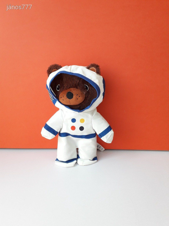 Eredeti IKEA Űrhajós MACI plüss kabala figura 28 cm-es AFTONSPARV plüss mackó !