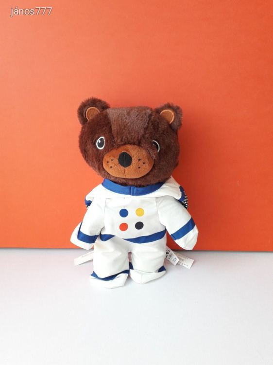Eredeti IKEA Űrhajós MACI plüss kabala figura 28 cm-es AFTONSPARV plüss mackó !