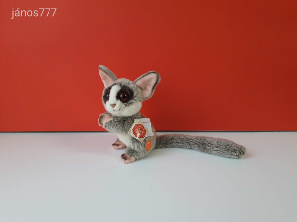 Eredeti Teddy Hermann MAJOM plüss ritkaság Galágó egérmaki kabala figura ! EXTRA !! ÉLETHŰ !!