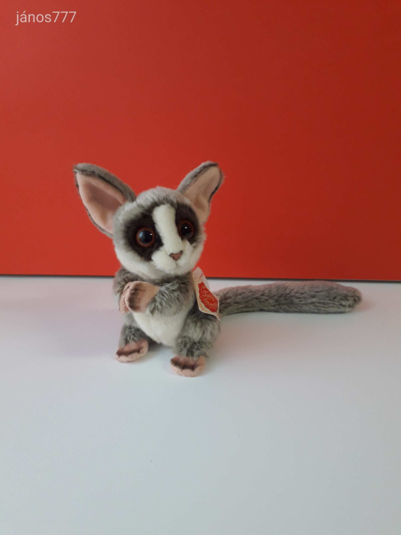 Eredeti Teddy Hermann MAJOM plüss ritkaság Galágó egérmaki kabala figura ! EXTRA !! ÉLETHŰ !!