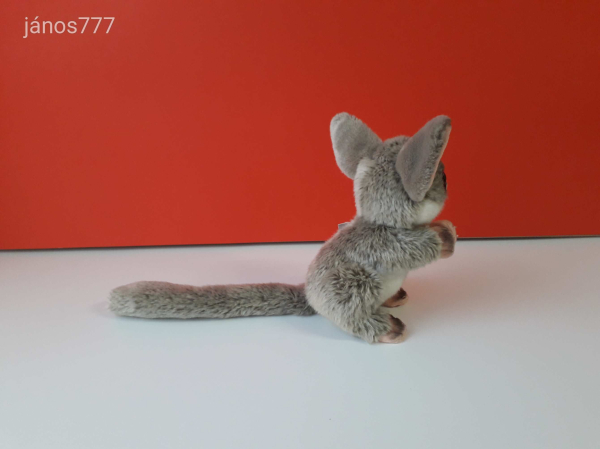 Eredeti Teddy Hermann MAJOM plüss ritkaság Galágó egérmaki kabala figura ! EXTRA !! ÉLETHŰ !!