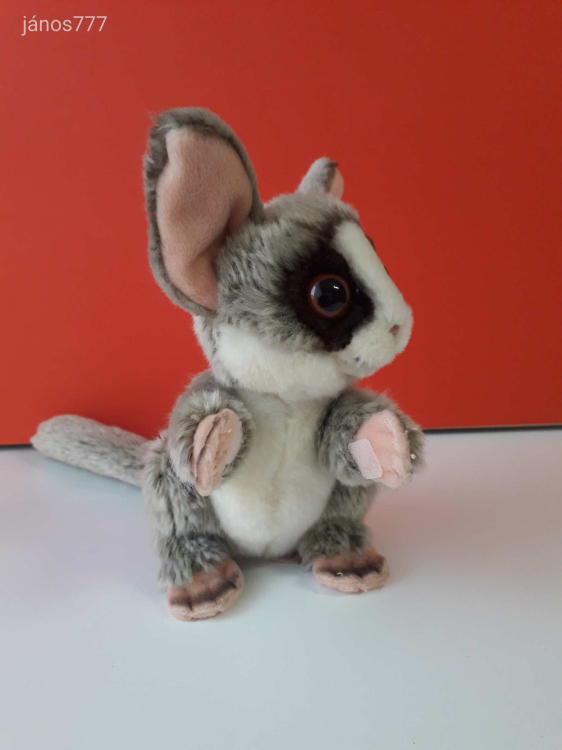 Eredeti Teddy Hermann MAJOM plüss ritkaság Galágó egérmaki kabala figura ! EXTRA !! ÉLETHŰ !!