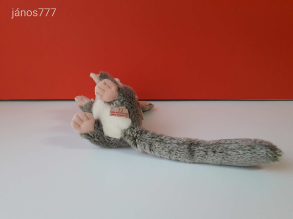 Eredeti Teddy Hermann MAJOM plüss ritkaság Galágó egérmaki kabala figura ! EXTRA !! ÉLETHŰ !!