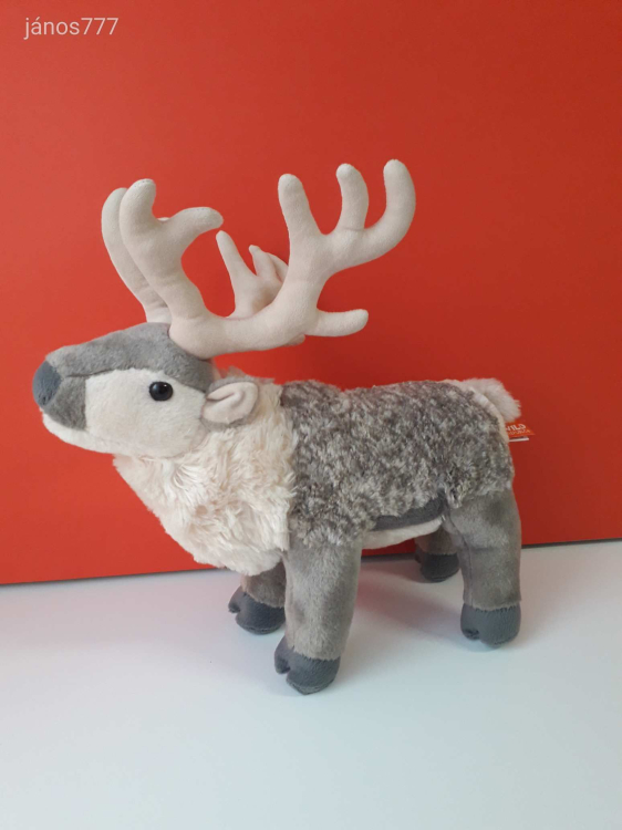 Eredeti Wild Republic RÉNSZARVAS plüss kabala figura 35 cm-es szarvas plüssfigura EXTRA ! ÉLETHŰ