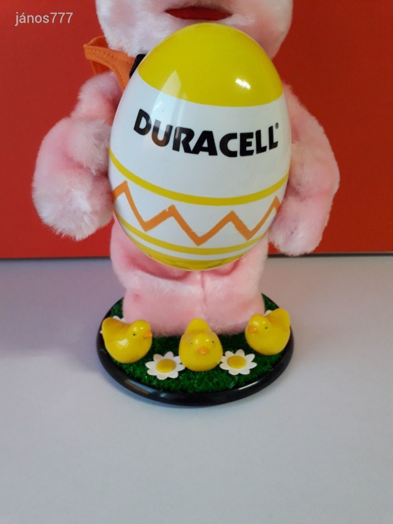 Eredeti Duracell Nyúl elemes Húsvéti nyuszi 35 cm-es Easter Bunny - Mozgó - Hangot adó !! EXTRA !!