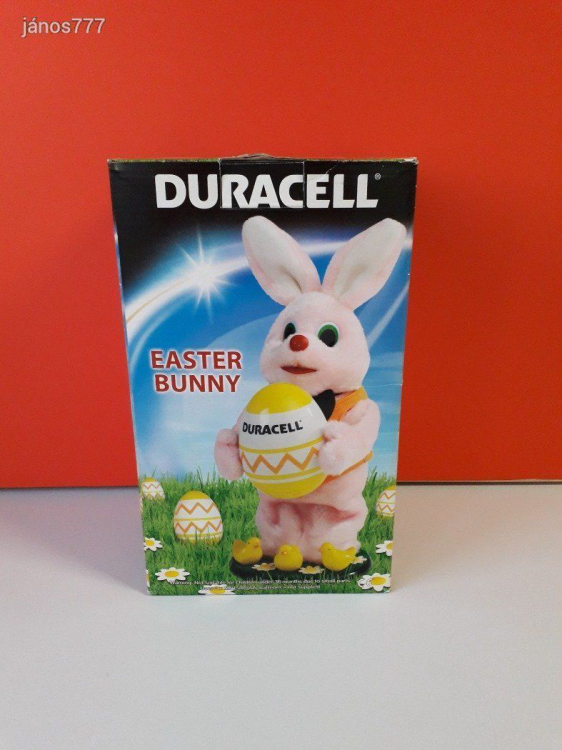 Eredeti Duracell Nyúl elemes Húsvéti nyuszi 35 cm-es Easter Bunny - Mozgó - Hangot adó !! EXTRA !!
