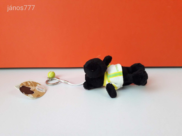 Eredeti NICI SPORTS plüss párduc kabala figura 10 cm-es NICI kulcstartó - Tennis - tenisz