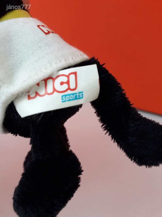 Eredeti NICI SPORTS plüss párduc kabala figura 10 cm-es NICI kulcstartó - Tennis - tenisz