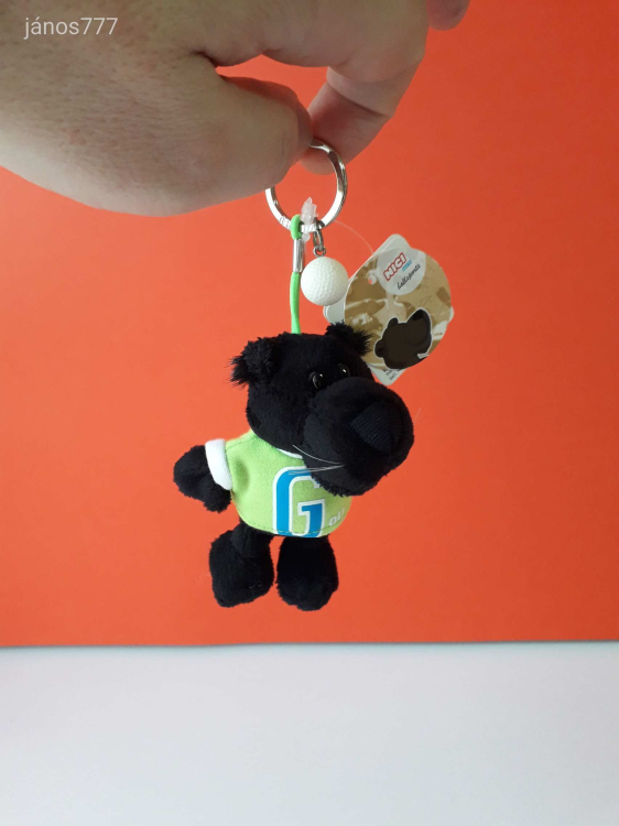 Eredeti NICI SPORTS plüss párduc kabala figura 10 cm-es NICI kulcstartó - Golf ( 2. )