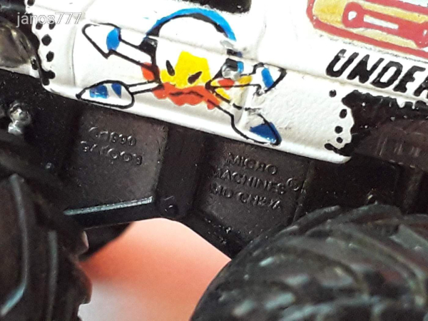 Eredeti GALOOB 1990 Micro Machines Monster Truck Ford Bronco Undertaker autó !!