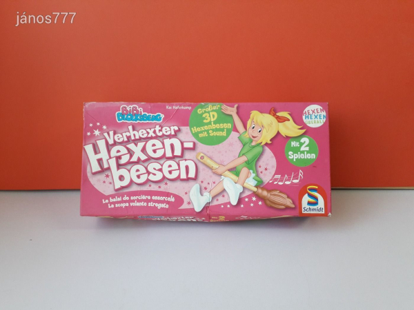 Eredeti Schmidt Bibi Blocksberg BOSZORKÁNY SEPRŰ 80 cm-es Boszi seprű ! Hangot adó EXTRA !!