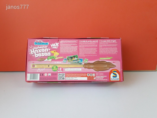 Eredeti Schmidt Bibi Blocksberg BOSZORKÁNY SEPRŰ 80 cm-es Boszi seprű ! Hangot adó EXTRA !!