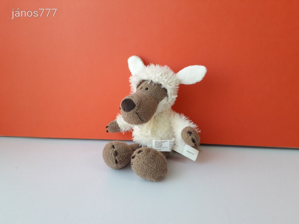 Eredeti NICI Báránybőrbe bújt FARKAS plüss kabala figura !! 27 cm-es plüssfigura !! EXTRA