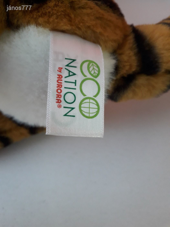 Eredeti AURORA TIGRIS kölyök plüss kabala figura 20 cm-es plüssfigura