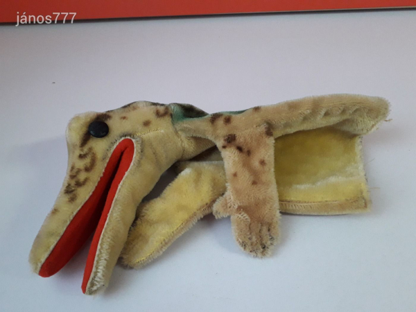 Eredeti STEIFF Krokodil BÁB antik régi kabala figura 24 cm-es ! EXTRA !