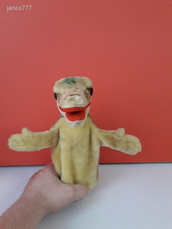 Eredeti STEIFF Krokodil BÁB antik régi kabala figura 24 cm-es ! EXTRA !
