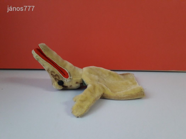 Eredeti STEIFF Krokodil BÁB antik régi kabala figura 24 cm-es ! EXTRA !