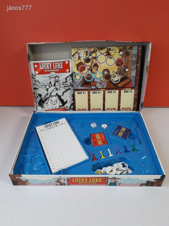 Eredeti Hasbro MB 2002 LUCKY LUKE társasjáték !!