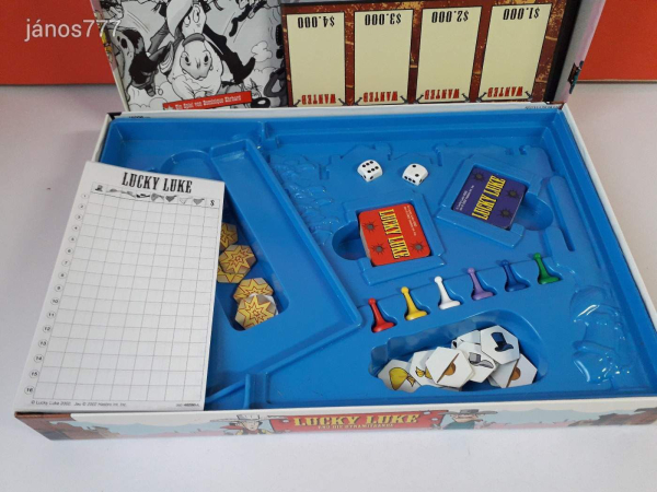 Eredeti Hasbro MB 2002 LUCKY LUKE társasjáték !!