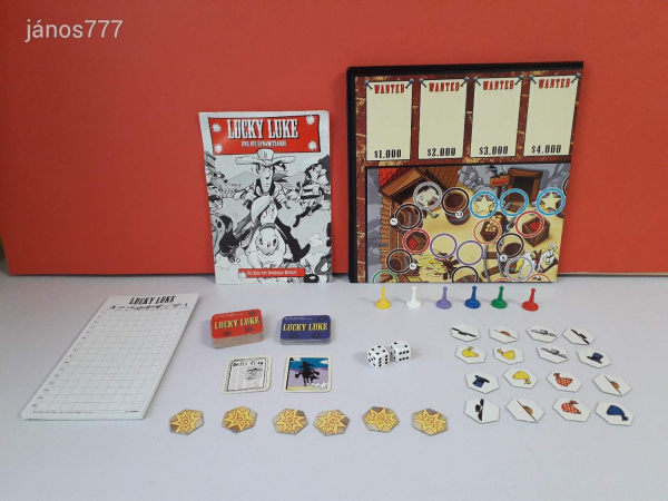 Eredeti Hasbro MB 2002 LUCKY LUKE társasjáték !!
