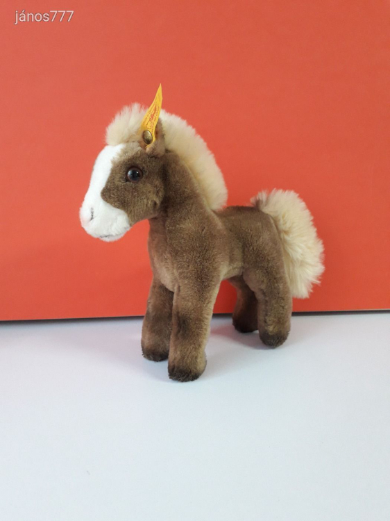 Eredeti STEIFF LÓ plüss 22 cm-es póni kabala figura ! STEIFF plüssfigura ! EXTRA !!!