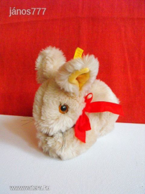 Eredeti Steiff nyúl régi plüss nyuszi kabala figura !!