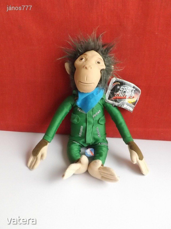 Eredeti Space Chimps csimpánz plüss majoma kabala !! 36 cm-es Csimpilóták figura !! EXTRA !!!
