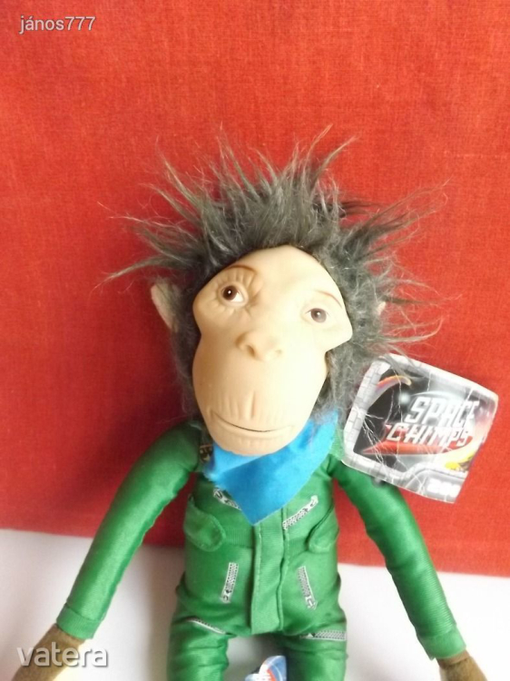 Eredeti Space Chimps csimpánz plüss majoma kabala !! 36 cm-es Csimpilóták figura !! EXTRA !!!